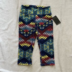 ZELLA Aztec Printed Cropped Athletic Legging